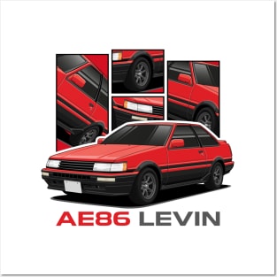 Toyota AE86 Levin Posters and Art